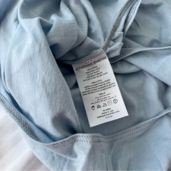 NWT Jonathan Simkhai Standard Harper Bodysuit in Cove XS - Picture 15 of 16